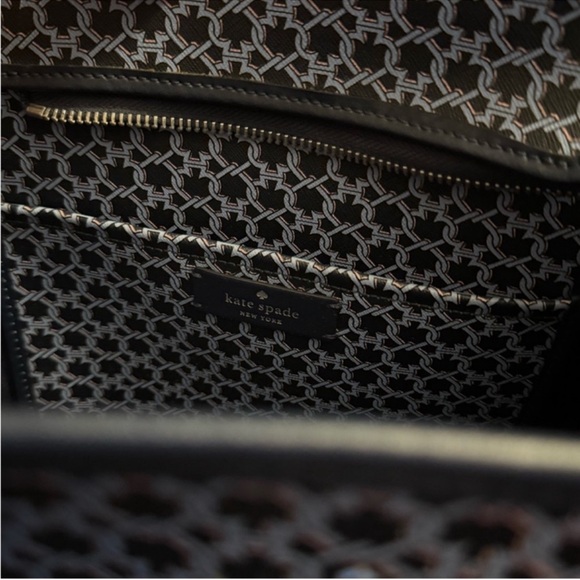 Kate Spade Navy and Black Geometric Tote - Picture 11 of 15